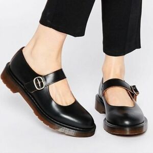 Dr. Martens Black Leather Mary Janes